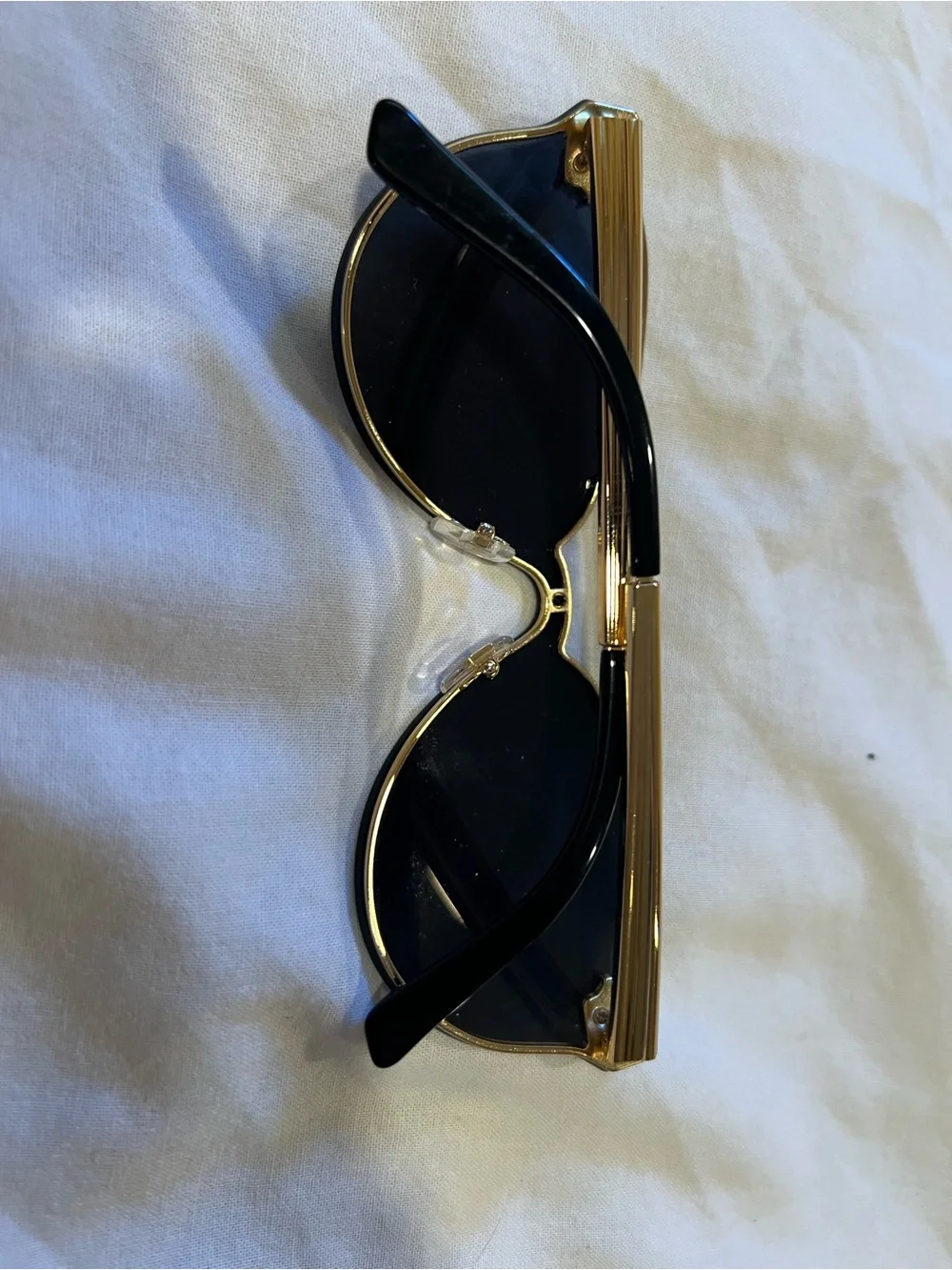 Versace Sunglasses VE2161 (gold/black Medusa shield/visor style)